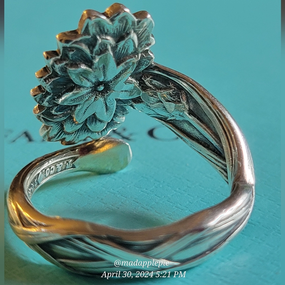 1885 Tiffany & Co. Ragged Sailor Spoon Ring in Sterling Silver Luxury Vintage 37 - Picture 6 of 14